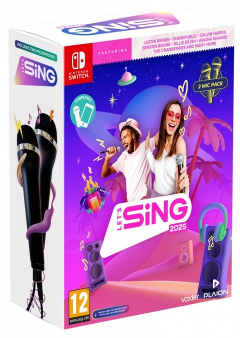 Gra Nintendo Switch Lets Sing 2025 2-mic