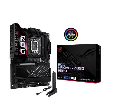Płyta główna ROG MAXIMUS Z890 HERO s1851 4DDR5 TB4 ATX/90MB1ID0-M0EAY0 Płyta główna ROG MAXIMUS Z890 HERO s1851 4DDR5 TB4 ATX/90MB1ID0-M0EAY0
