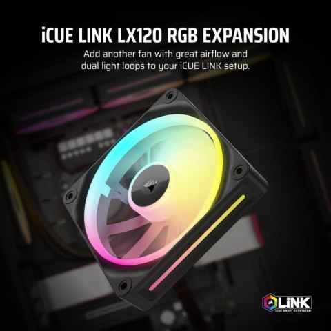 Wentylator iCUE LINK LX120 RGB 120mm Single Fan