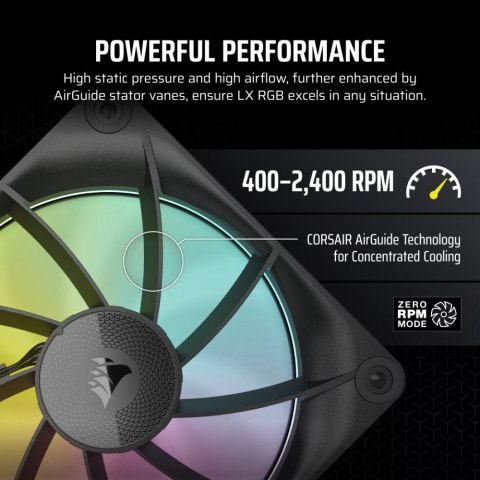 Wentylator iCUE LINK LX120 RGB 120mm Single Fan