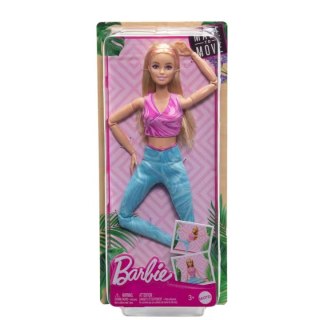 Lalka Barbie Made to Move Blond włosy