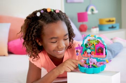 Zestaw figurek Polly Pocket Ogród pawia zestaw kompaktowy