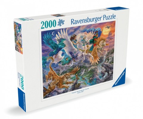 Puzzle 2000 elementów Fantazja Pegaz