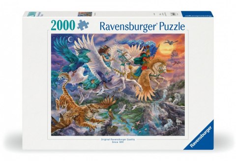 Puzzle 2000 elementów Fantazja Pegaz