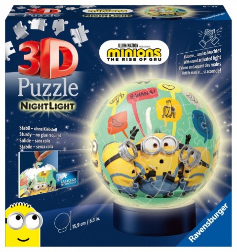 Puzzle 3D Świecąca Kula Minionki