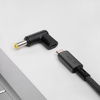 Adapter 5.5 X 2.5 wtyczka do zasilacza uniwersalnego AK-ND-C01 USB-C / 5.5 X 2.5 mm