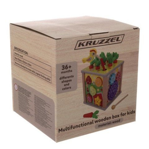 Kostka edukacyjna drewniana- sorter Kruzzel 22566 Kruzzel