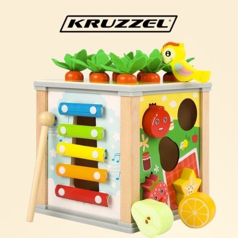 Kostka edukacyjna drewniana- sorter Kruzzel 22566 Kruzzel