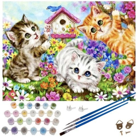 Malowanie po numerach 40x50cm- kotki Maaleo 22781 Maaleo Malowanie po numerach 40x50cm- kotki Maaleo 22781 Maaleo