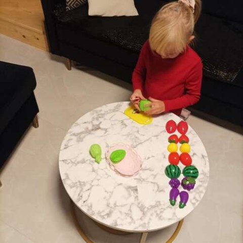 Zestaw owoce warzywa do krojenia w koszyczku 22576 Kruzzel Zestaw owoce warzywa do krojenia w koszyczku 22576 Kruzzel