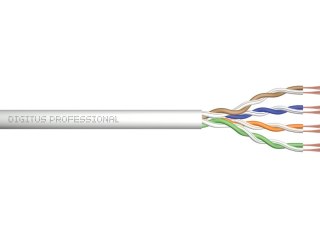 Kabel teleinformatyczny instalacyjny kat.5e, U/UTP, Eca, drut, AWG 24/1, PVC, 305m, szary, karton