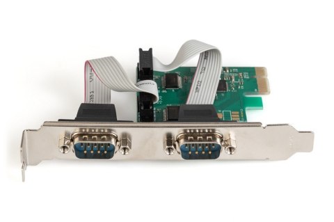 Karta rozszerzeń/Kontroler PCI Express RS232 Serial Port, 2xDB9, Chipset: ASIX99100