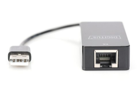 Przedłużacz/Extender USB 1.1 po skrętce Cat.5e/6 UTP/SFP do 45m, czarny, 20cm