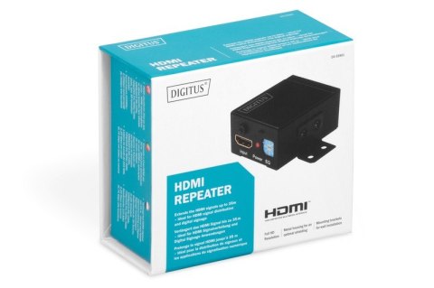 Wzmacniacz sygnału/Repeater HDMI do 35m, 1080p 60Hz FHD 3D, HDCP passthrough