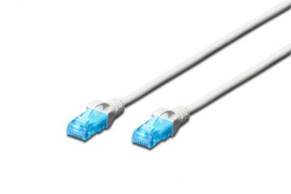 Patch cord U/UTP kat.5e PVC 7m Biały