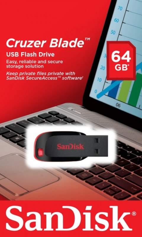 Cruzer Blade USB Flash Drive 64GB