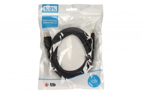 Kabel HDMI 1.4 pozłacany 3m.