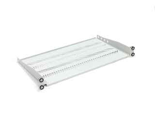 Półka do szaf 250mm 19" 483x250mm 1U szara (RAL 7035)