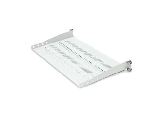 Półka do szaf 250mm 19" 483x250mm 1U szara (RAL 7035)