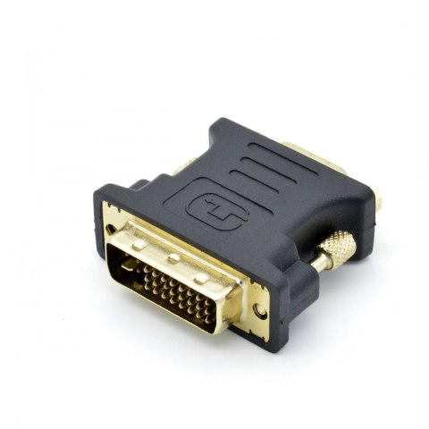 Adapter DVI M - VGA F pozłacany, 24+5/15 pin