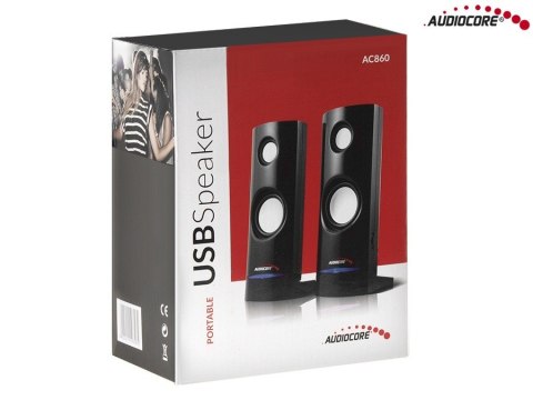 Głośniki komputerowe 8W USB AC860 Głośniki komputerowe 8W USB AC860