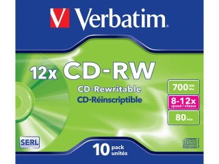 Płyty CD-RW 12x 700MB 10P JC 43148