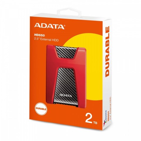 DashDrive Durable HD650 2TB 2.5'' USB3.1 Czerwony