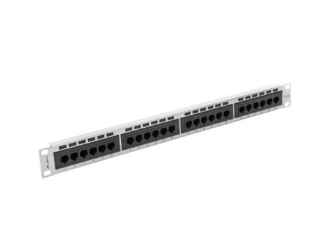 Patch Panel 24 Port 1U Kat.5E szary