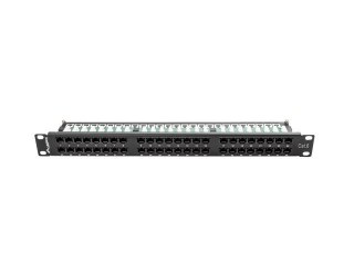 Patch Panel 48 Port 1U Kat.6 czarny