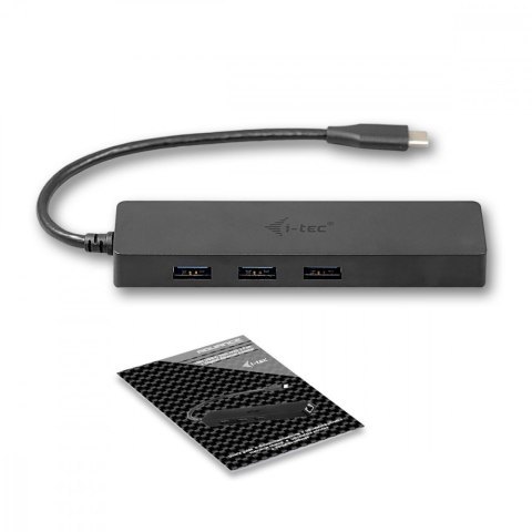 USB-C Slim 3-port HUB z adapterem Gigabit Ethernet