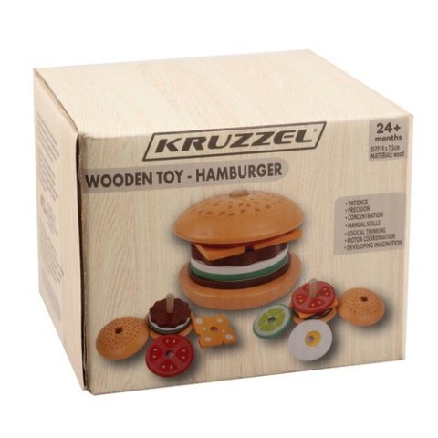 Burger drewniany Kruzzel 22673 Kruzzel