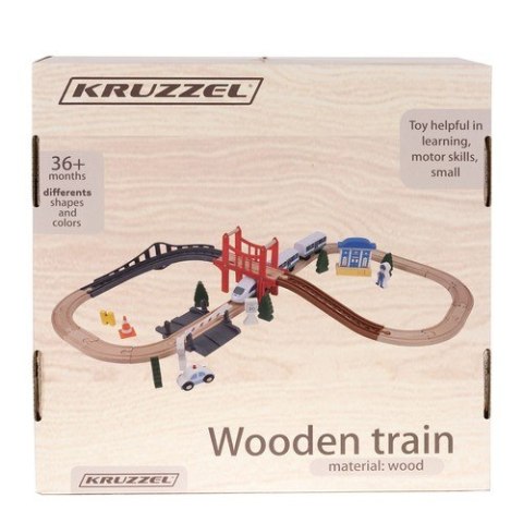 Kolejka drewniana- tor Kruzzel 22646 Kruzzel