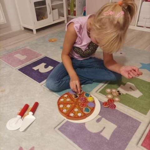Pizza drewniana - zestaw 22471 Kruzzel Pizza drewniana - zestaw 22471 Kruzzel
