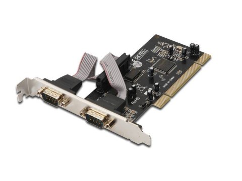 Karta rozszerzeń/Kontroler RS232 PCI, 2xDB9, Low Profile, Chipset: MCS9865