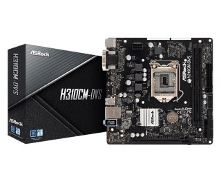 Płyta główna H310CM-DVS s1151 2DDR4 DVI/DSUB/USB3.1 uATX