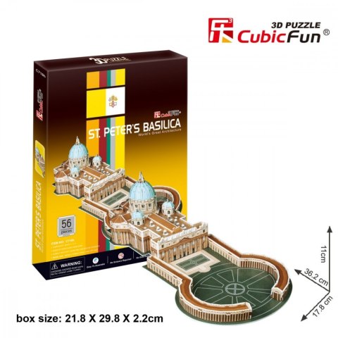 Puzzle 3D Bazylika Św.Piotra 56 elementów