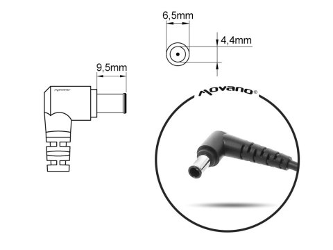 Ładowarka/zasilacz 19.5v 3.9a (6.5x4.4 pin) - sony 75W