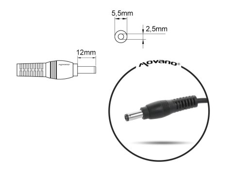 Ładowarka/zasilacz 19v 3.42a (5.5x2.5) - asus, toshiba, lenovo 65W