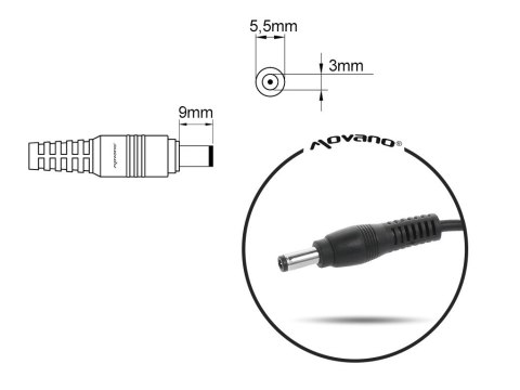 Ładowarka/zasilacz 19v 4.74a (5.5x3.0 pin) - samsung 90W