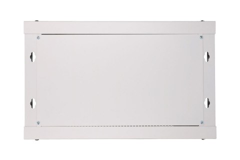 Szafka wisząca rack 6U 600x450 szara szklane drzwi