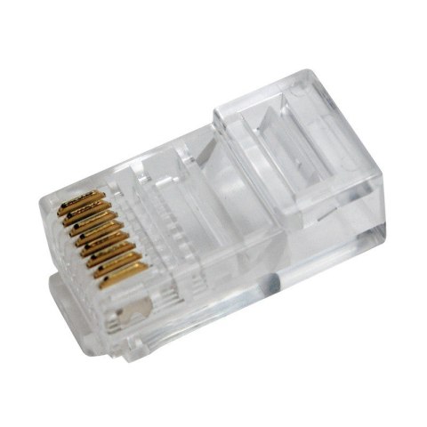 Wtyki RJ45 8P8C UTP do kabli płaskich, 100szt. Wtyki RJ45 8P8C UTP do kabli płaskich, 100szt.