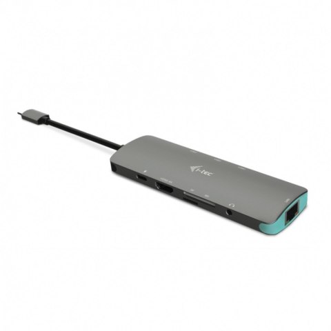 Stacja Dokująca USB-C Metal Nano 1x HDMI 4K Ultra HD 3840 x 2016 @ 30Hz 1x czytnik SD 1x czytnik micro SD 1x Ethernet GLAN RJ-4