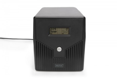 Zasilacz awaryjny UPS Line-Ineractive LCD, 1500VA/900W, 2x12V/9Ah, AVR, 4xSCHUKO, USB, RS232, RJ45