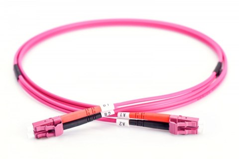 Patch cord światłowodowy FO LC-LC MM 50/125 OM4 duplex LSOH 10m