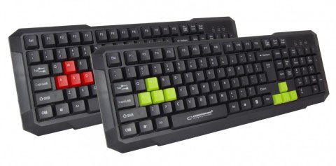 Klawiatura przewodowa Gaming Usb Aspis Zielona Klawiatura przewodowa Gaming Usb Aspis Zielona