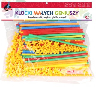 Klocki małych geniuszy słomki 220 elementów