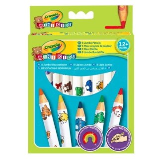 Kredki ołówkowe dekorowane Jumbo Crayola Baby 8 sztuk