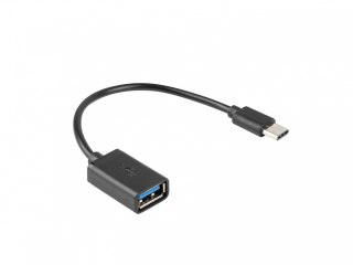 Adapter USB C(M)-USB-A (F)2.0 0.15M OTG Czarny