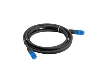 Patchcord kat.6a S/FTP CCA 10.0m Czarny