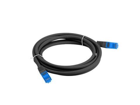 Patchcord kat.6a S/FTP CCA 5.0m Czarny